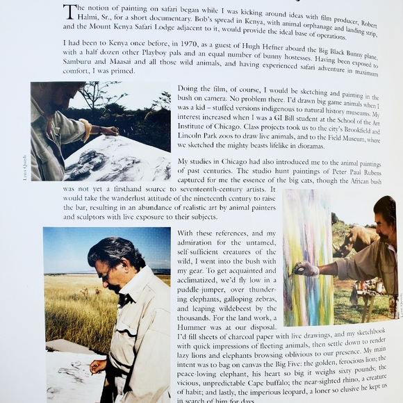 Leroy Neiman on Safari The Wildlife Experience 2003 48 Pages Painting Exhibit - Picture 6 of 16